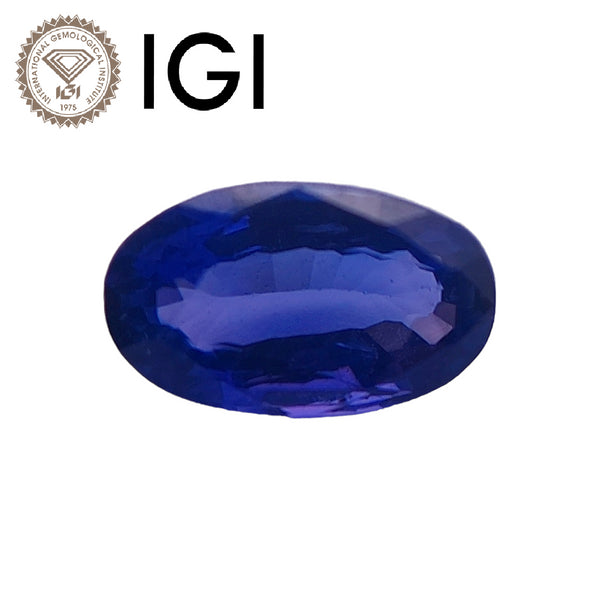 IGI 认证 1.16 克拉天然未处理锡兰变色蓝宝石